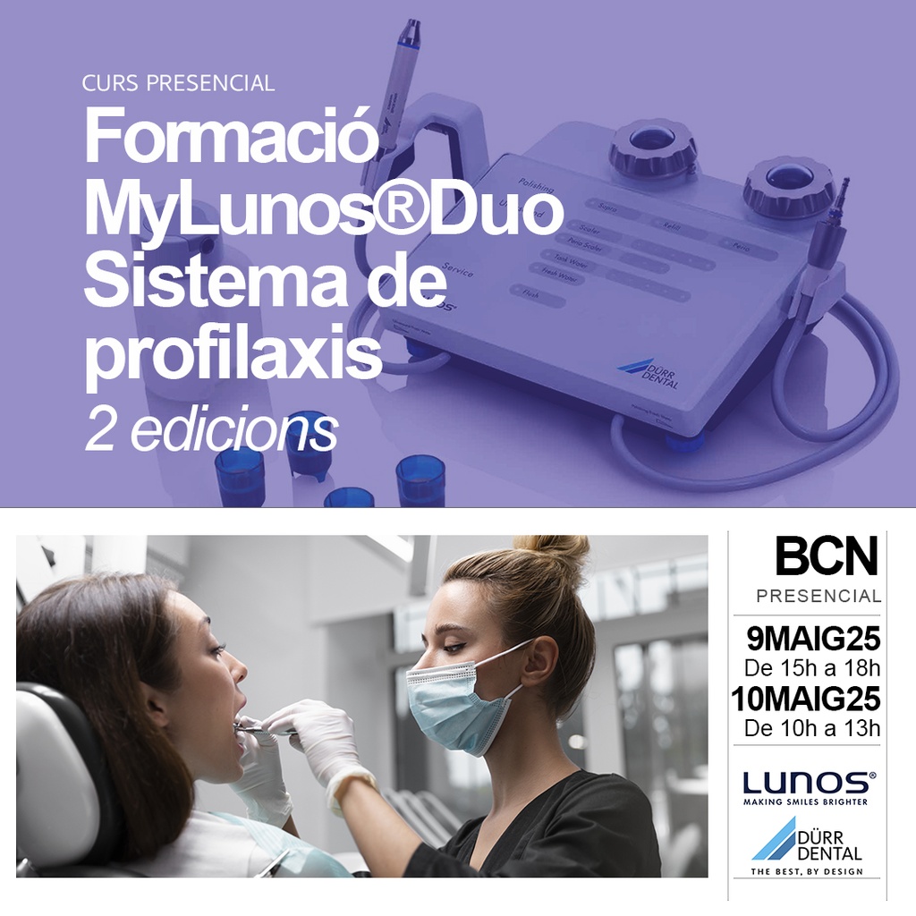 Formació MyLunos®Duo. Sistema de  profilaxis. //Dissabte